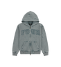 Arch Zip Up Hoodie Washed Grijs