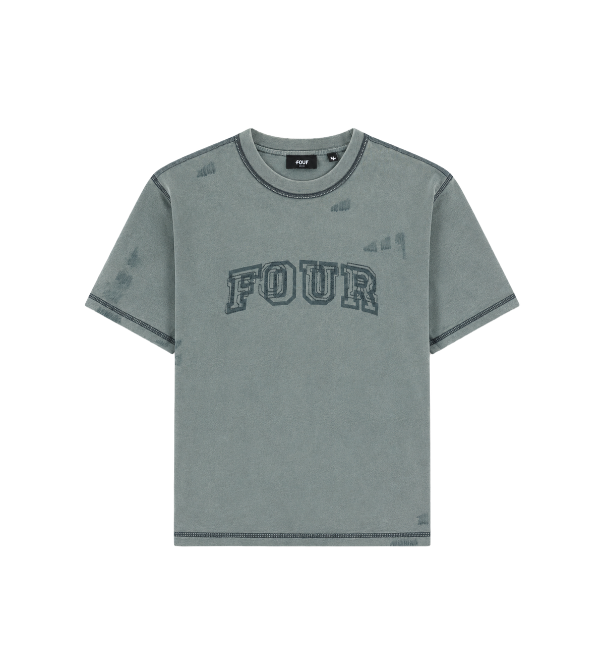 Arch T-shirt Washed Grijs