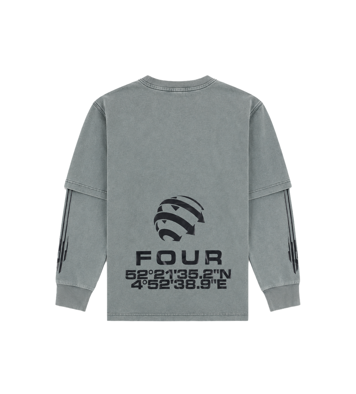 Arch DL longsleeve Washed Grijs