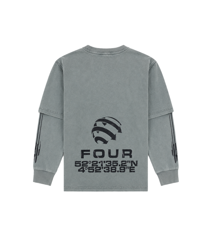 Arch DL longsleeve Washed Grijs