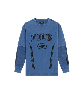 Arch DL longsleeve Washed Blauw