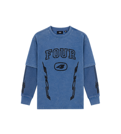 Arch DL longsleeve Washed Blauw