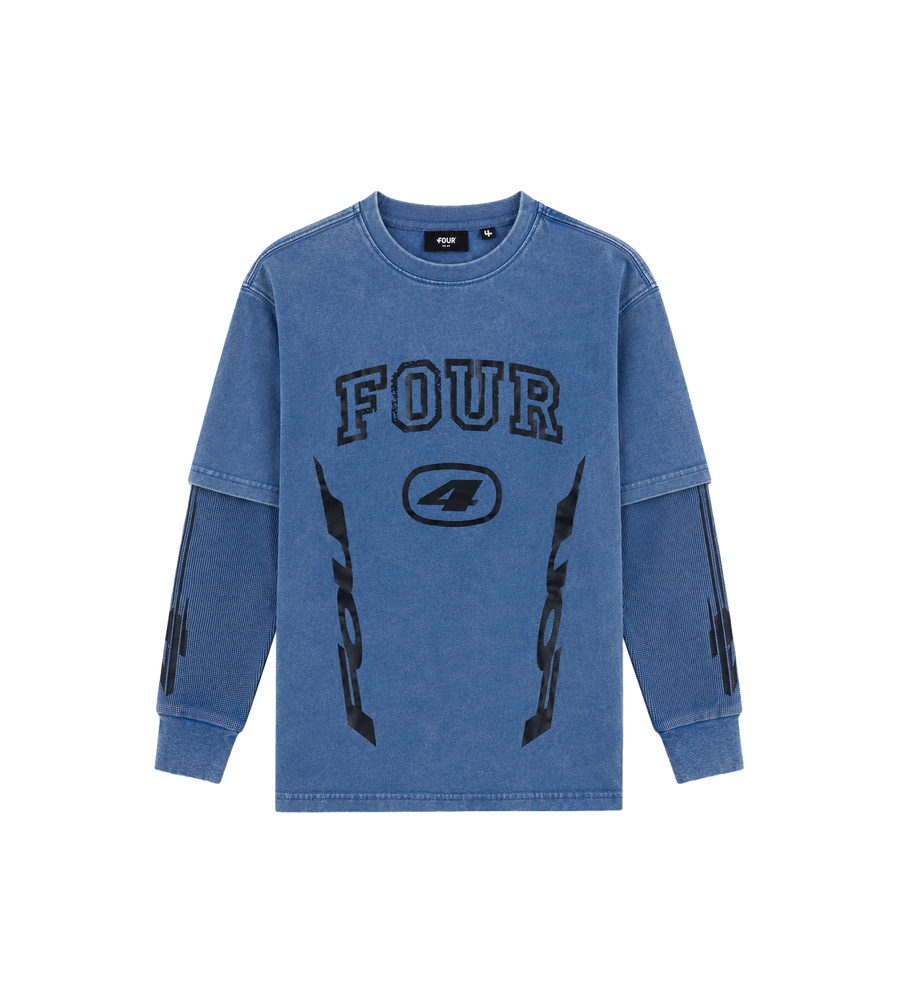 Arch DL longsleeve Washed Blauw