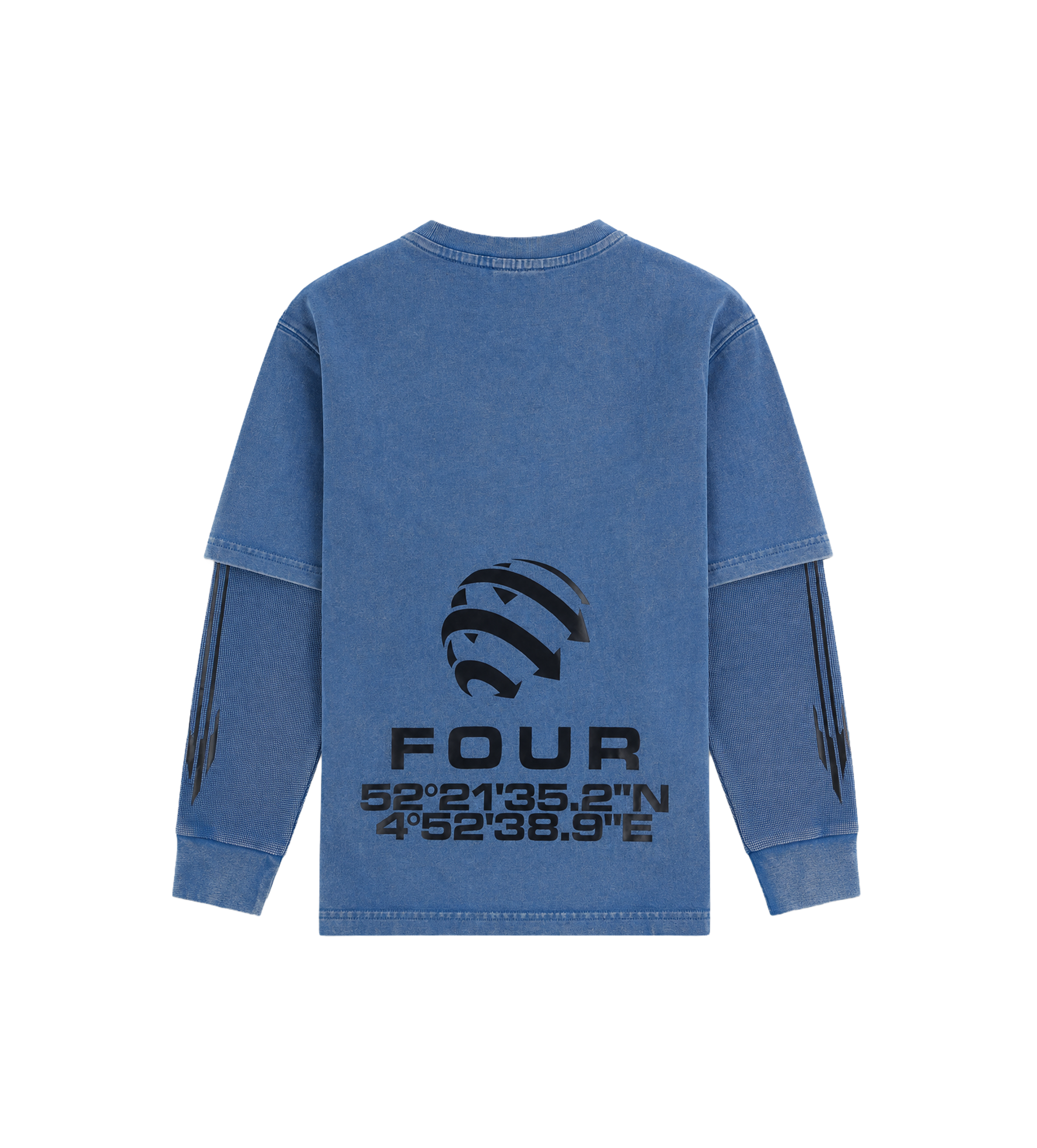 Arch DL longsleeve Washed Blauw