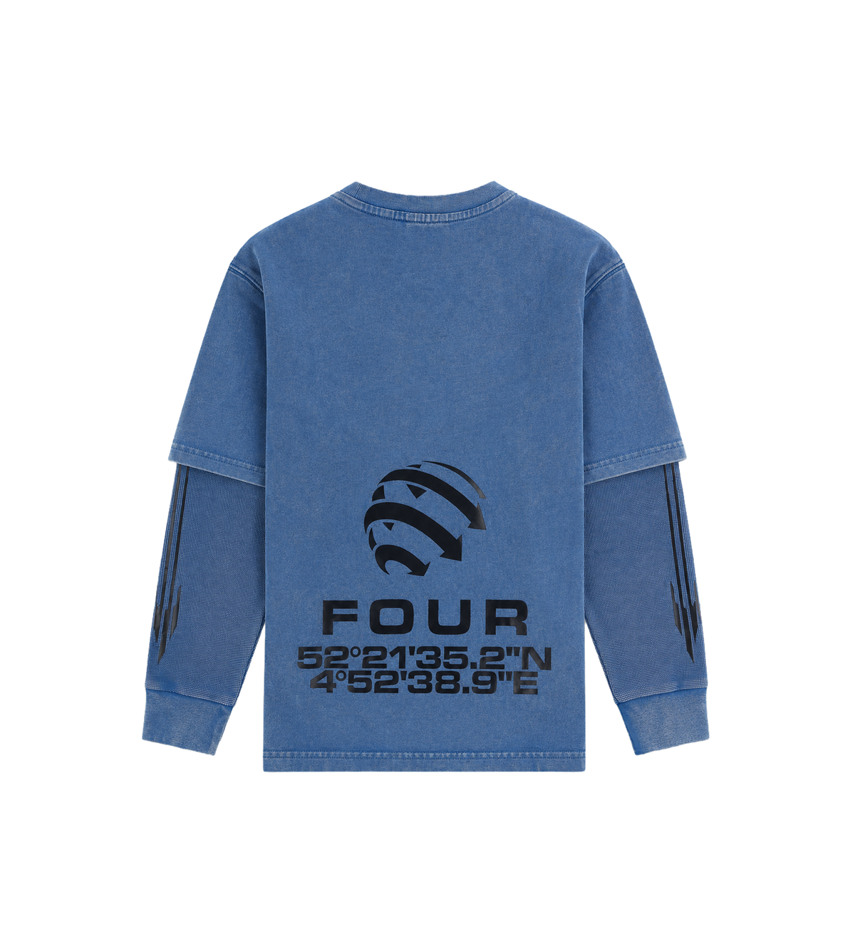 Arch DL longsleeve Washed Blauw