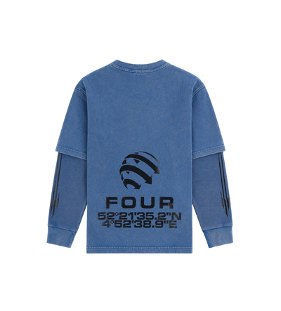 Arch DL longsleeve Washed Blauw
