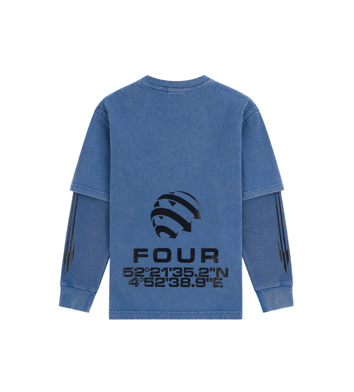 Arch DL longsleeve Washed Blauw