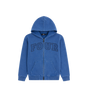 Arch Zip Up Hoodie Washed Blauw