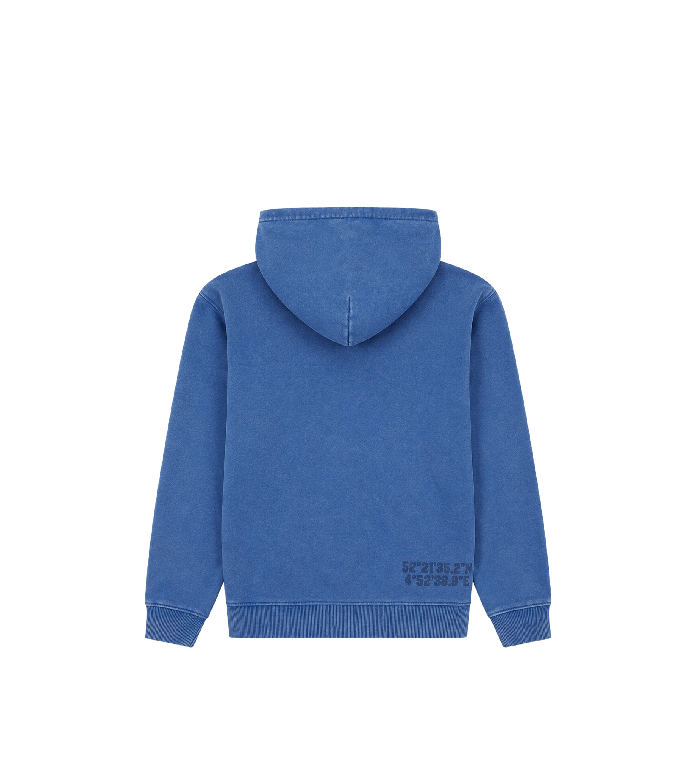 Arch Zip Up Hoodie Washed Blauw