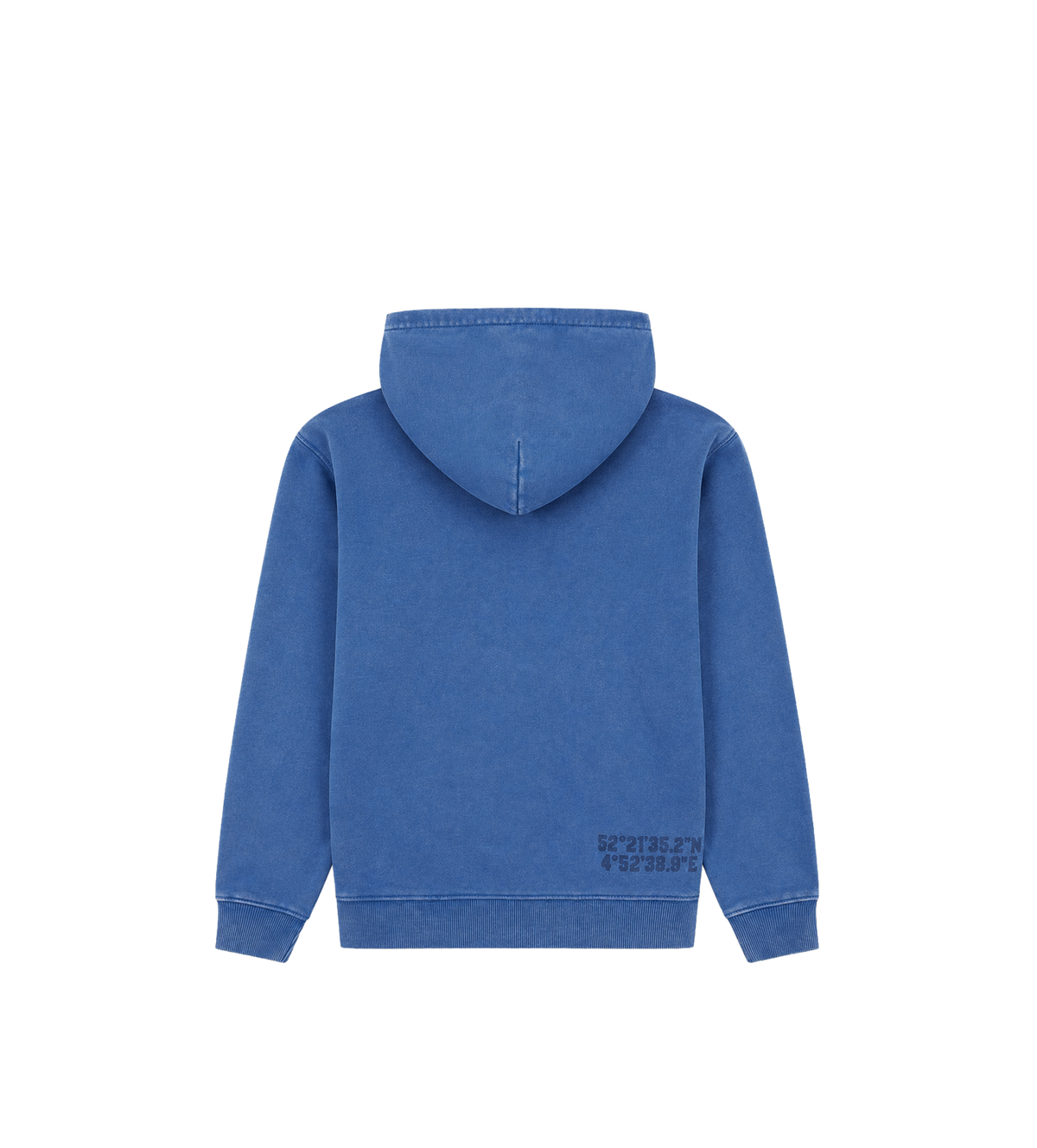 Arch Zip Up Hoodie Washed Blauw