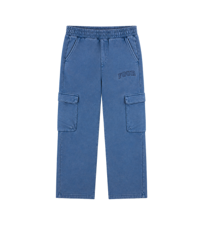 Arch Cargo Sweatpants Washed Blauw