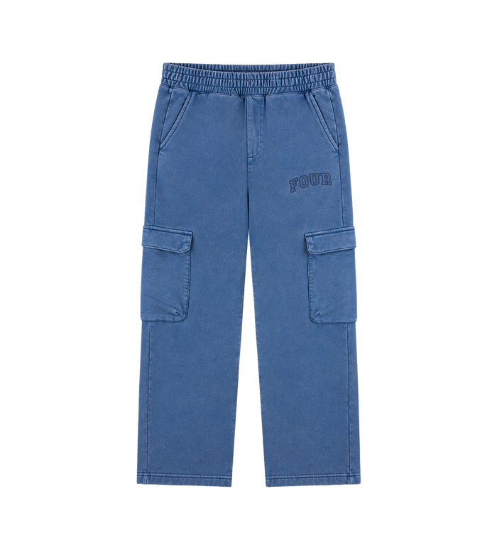 Arch Cargo Sweatpants Washed Blauw