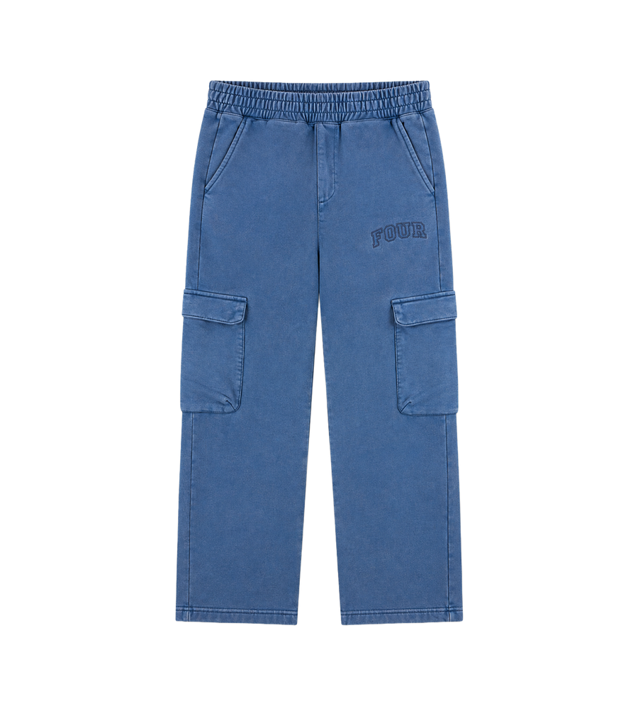 Arch Cargo Sweatpants Washed Blauw