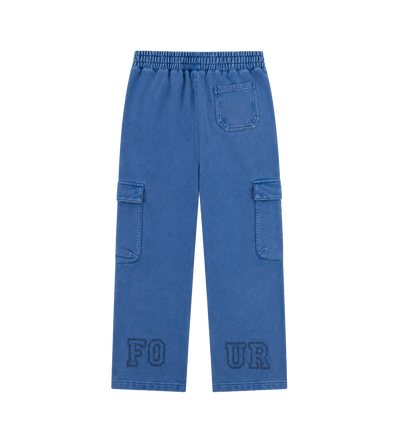 Arch Cargo Sweatpants Washed Blauw