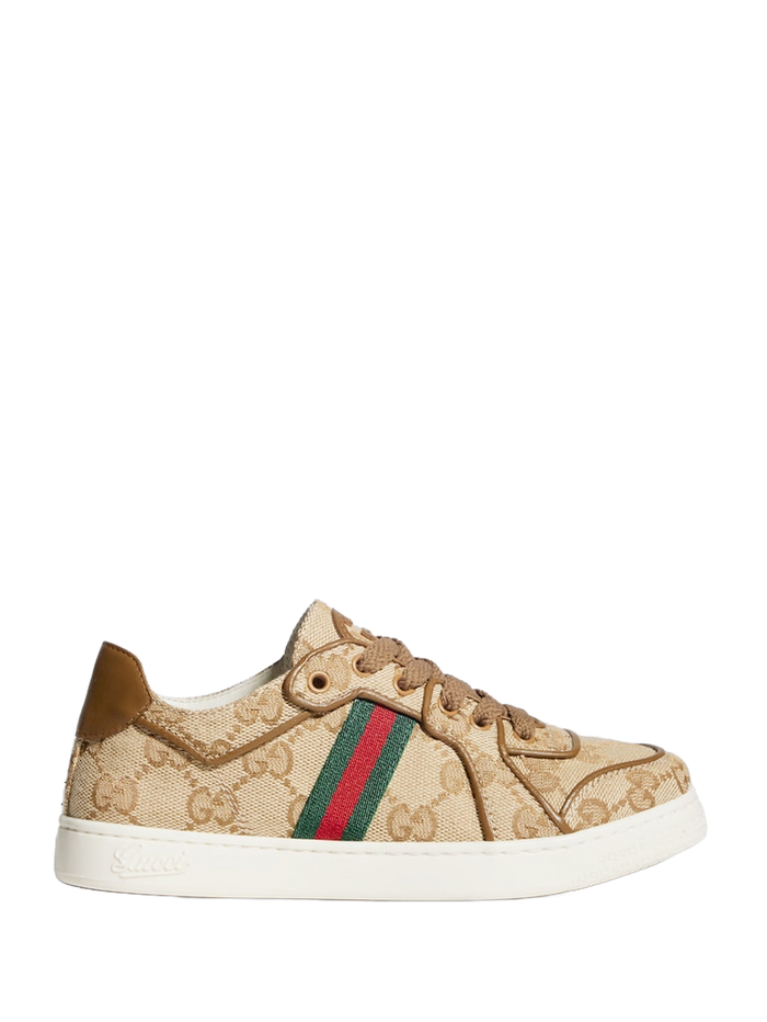 Kids Stretch Low-Top Sneakers Beige/Ivory