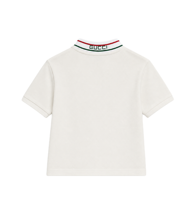 Kids Poloshirt van katoenpiqué New Wit / gemengd