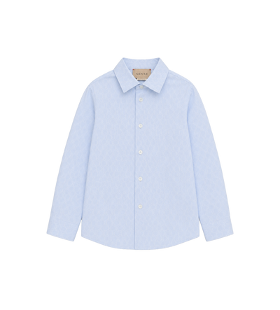 Baby GG Gestreept Poplin Overhemd Wit/Blauw