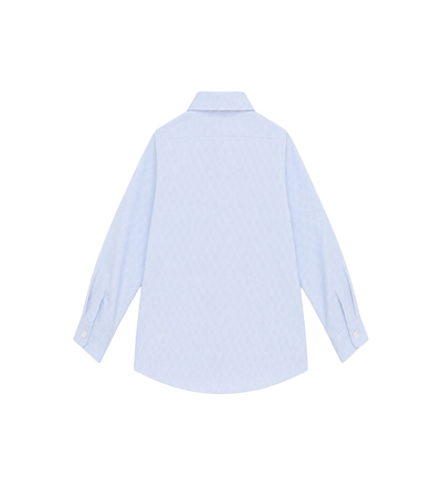 Baby GG Gestreept Poplin Overhemd Wit/Blauw