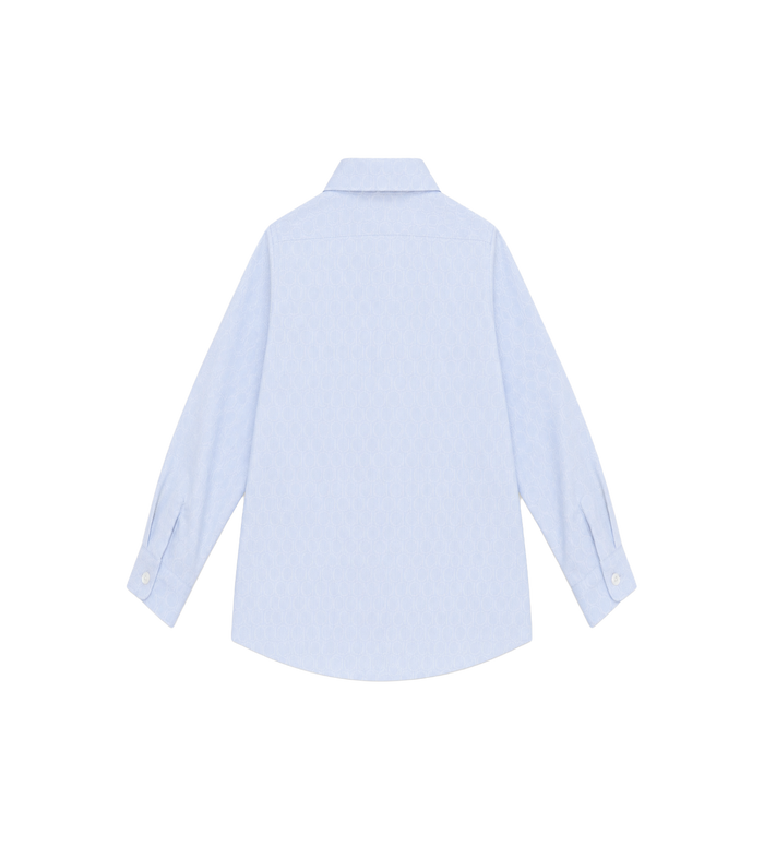 Baby GG Gestreept Poplin Overhemd Wit/Blauw