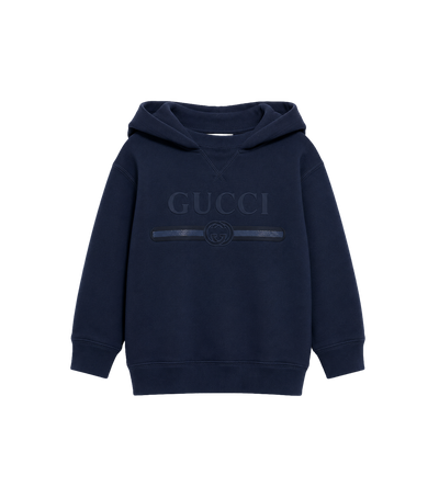 Baby Cotton Sweatshirt with Print Blue