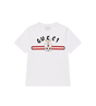 Kids Cotton T-Shirt with Print White