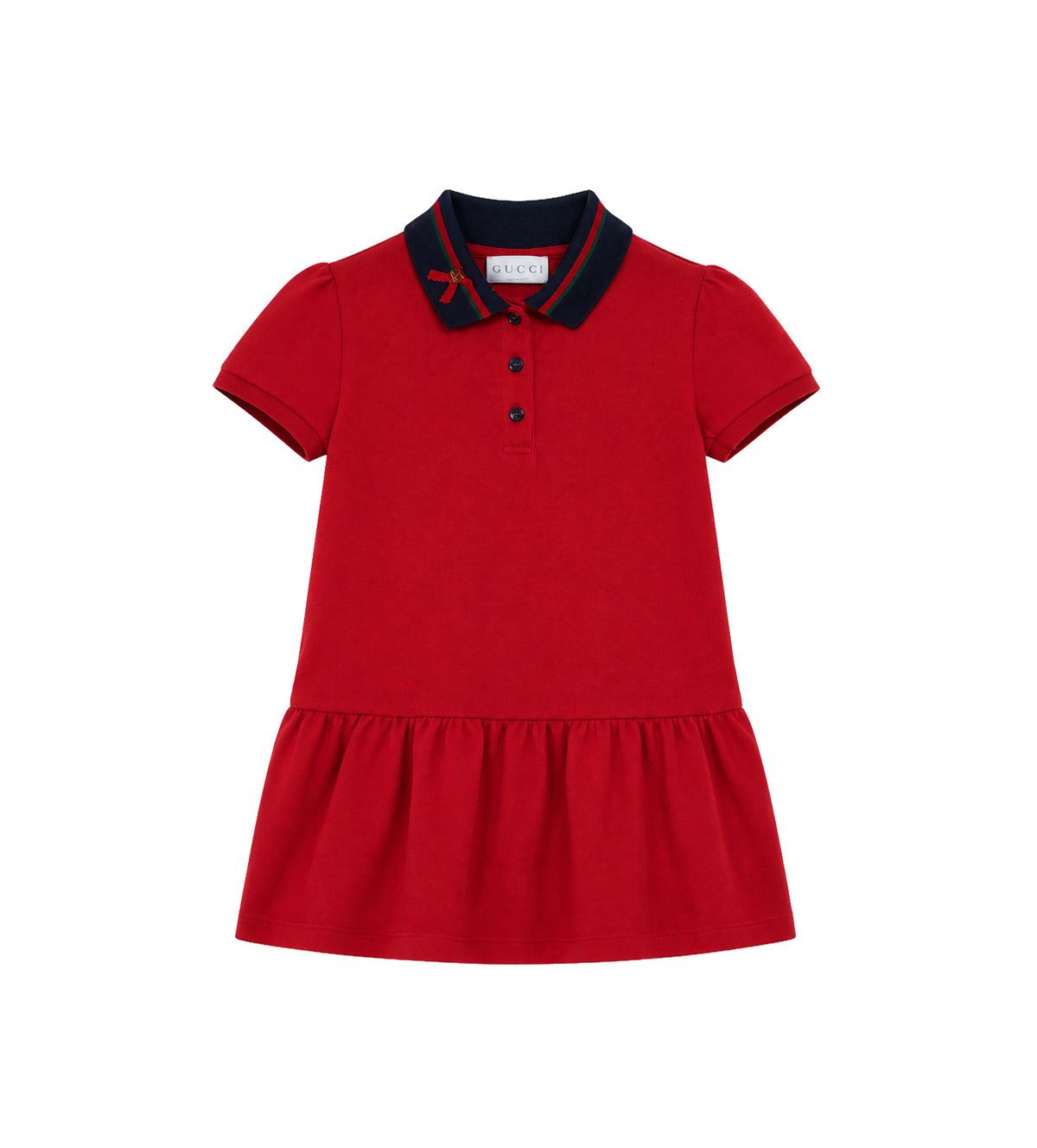 Kids Katoenen polojurk rood