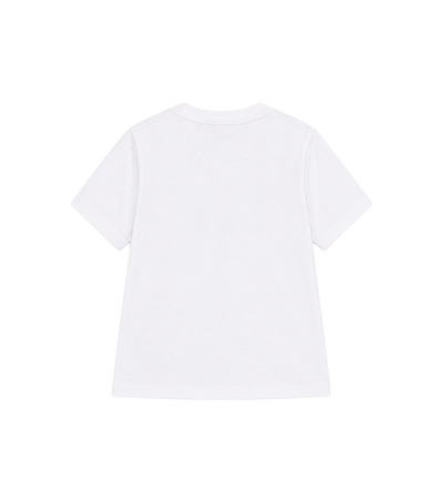 Kids Katoenen T-Shirt met Print Wit