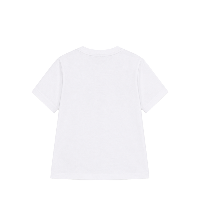 Kids Cotton T-Shirt with Print White