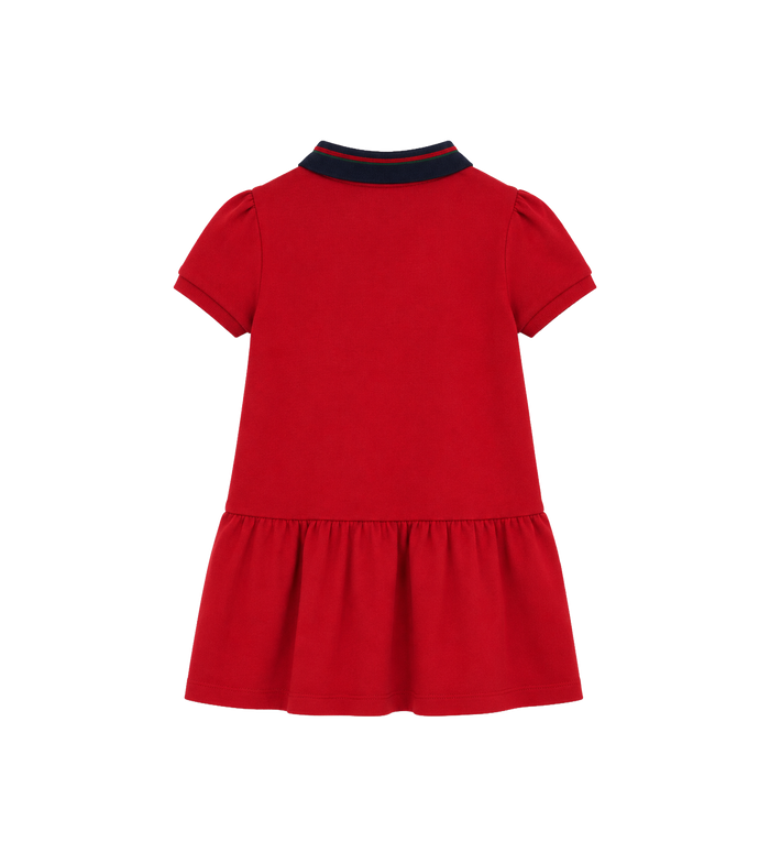 Kids Katoenen polojurk rood