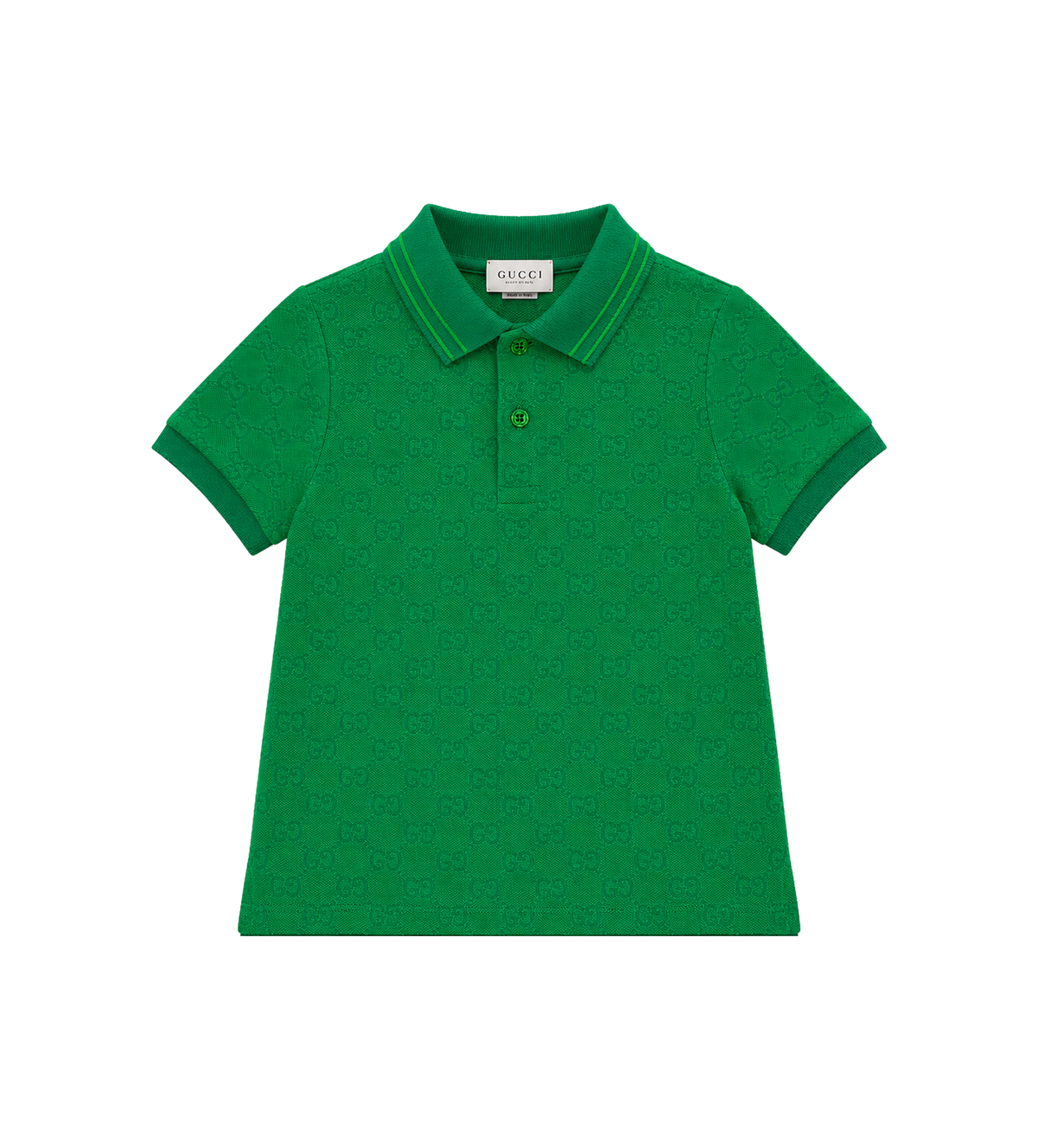 Kids GG Jacquard Poloshirt Groen