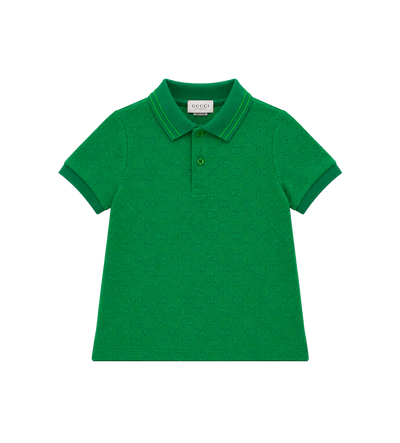 Kids GG Jacquard Poloshirt Groen