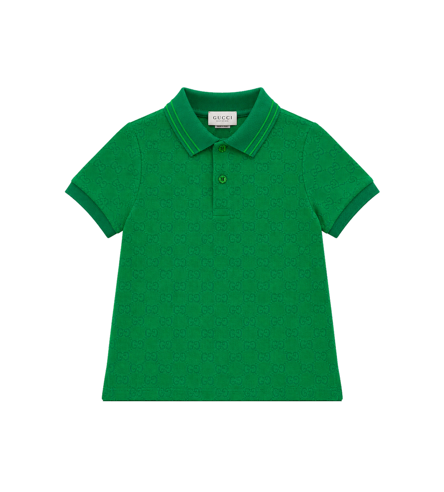 Kids GG Jacquard Poloshirt Groen