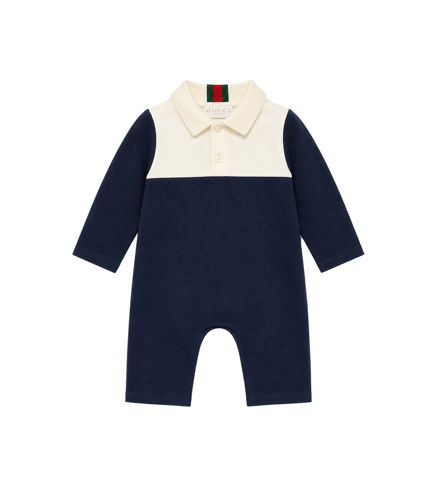 Baby Katoenen eendelig met web-oltremare