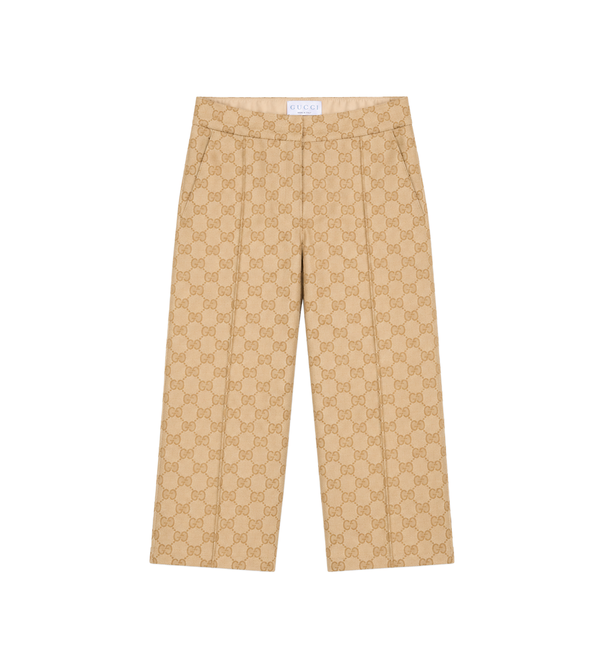 Kids GG Canvas Broek Beige/Ebbenhout