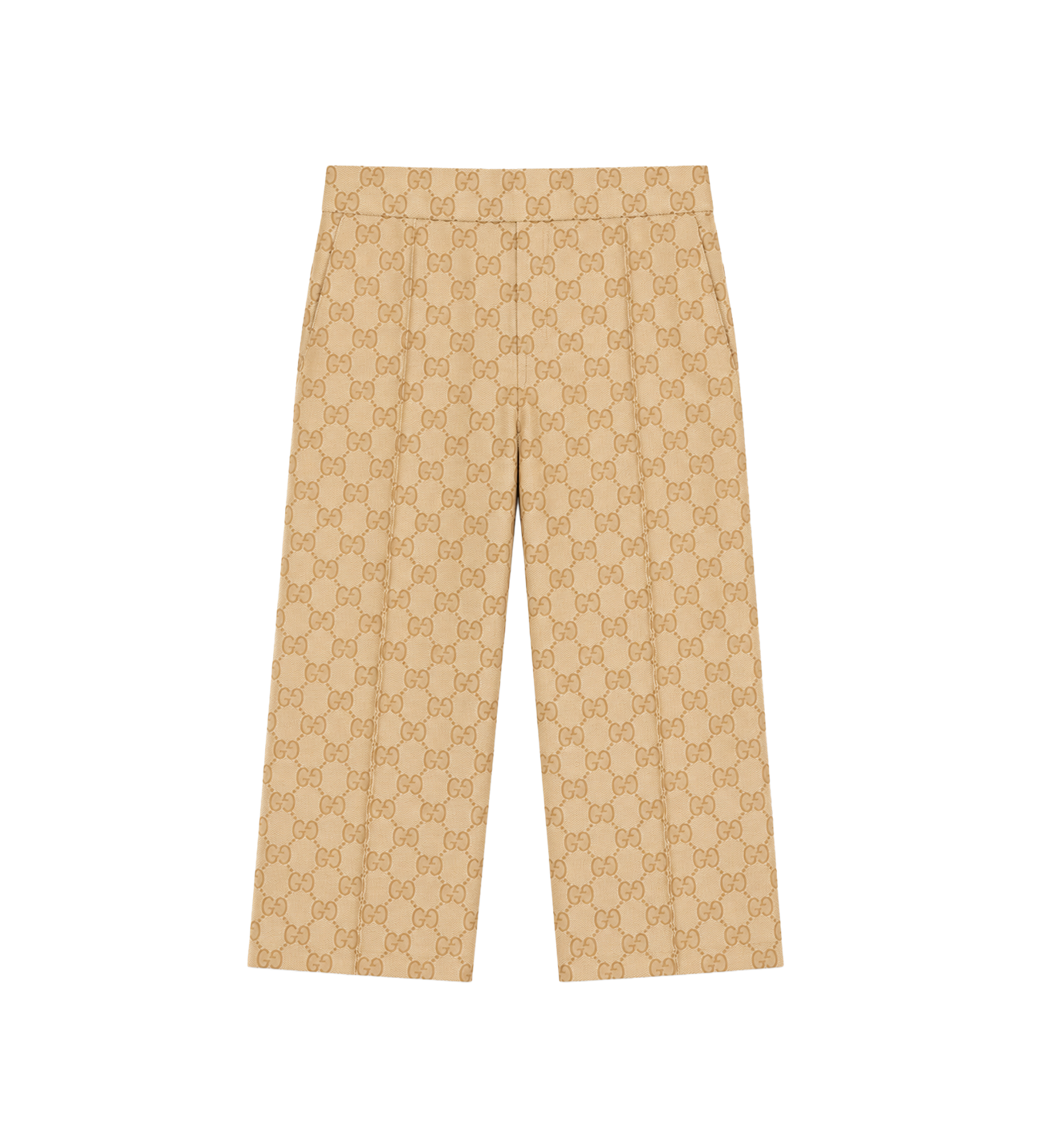 Kids GG Canvas Broek Beige/Ebbenhout