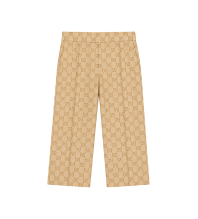 Kids GG Canvas Broek Beige/Ebbenhout