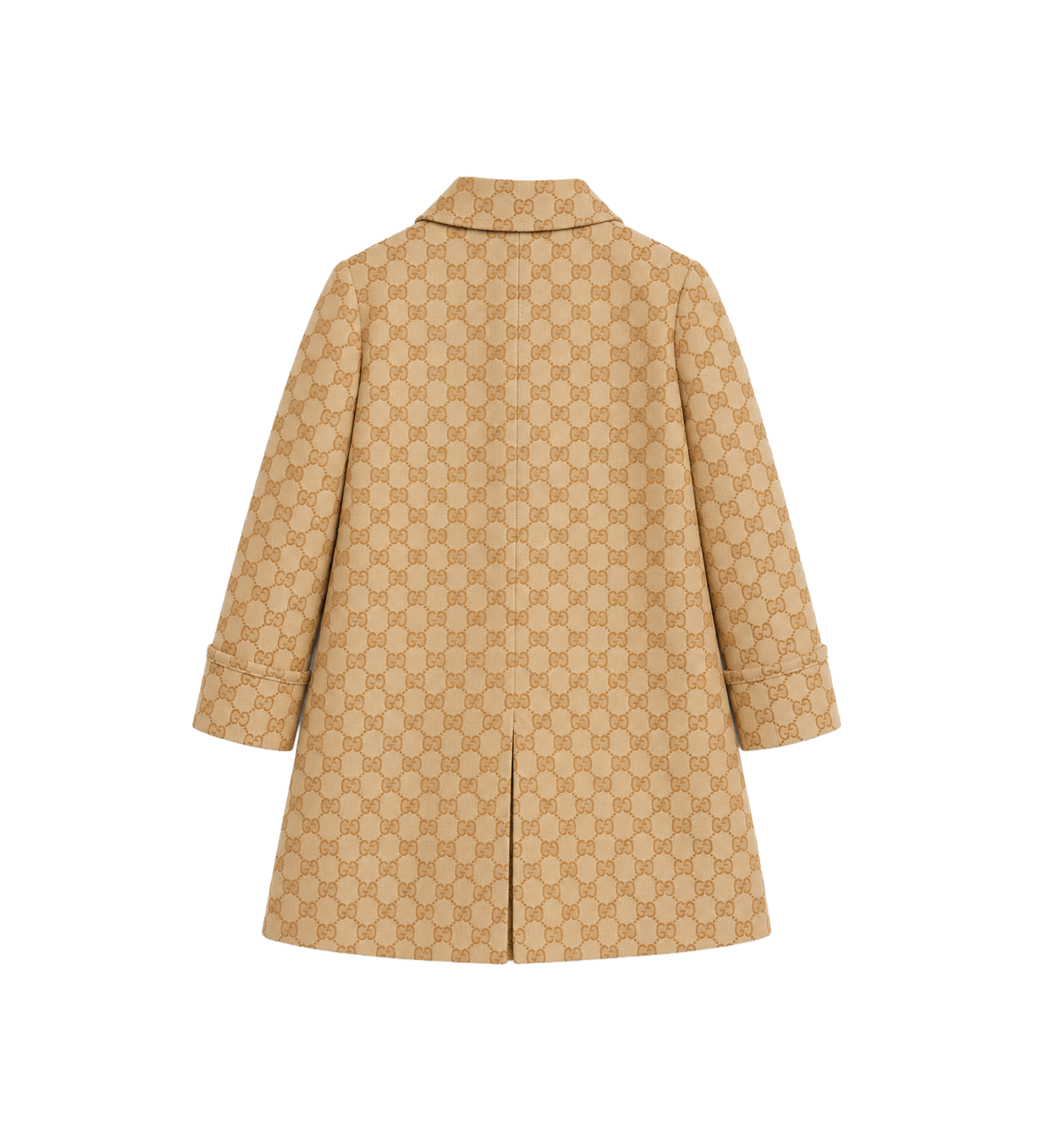 Kids GG Canvas Jas Beige/Ebbenhout