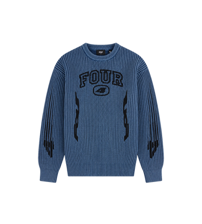 Arch Gebreide Crewneck Blauw