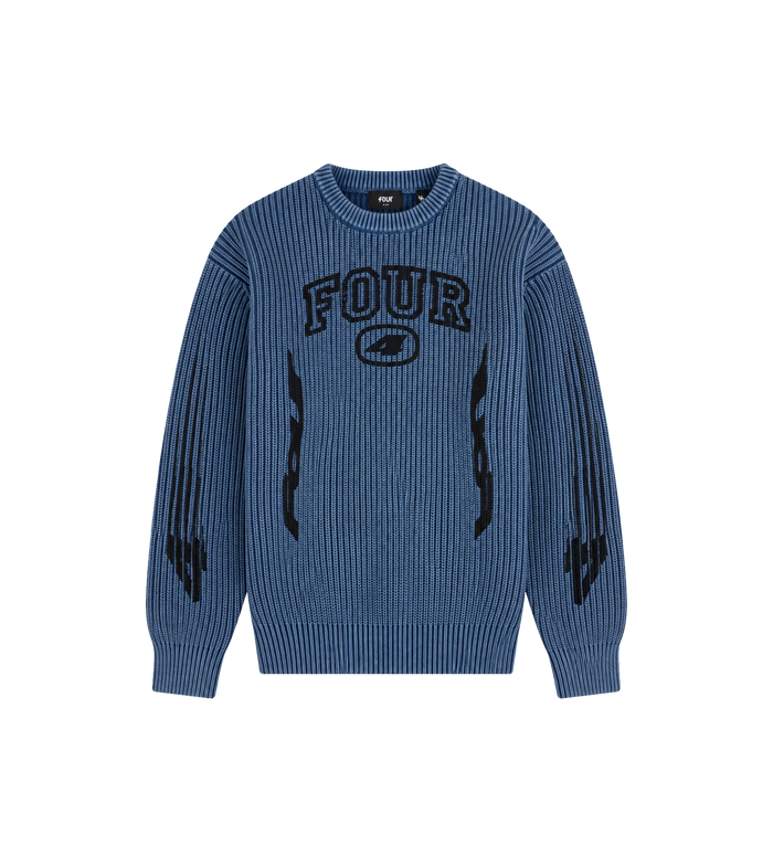 Arch Cotton Crewneck Blue