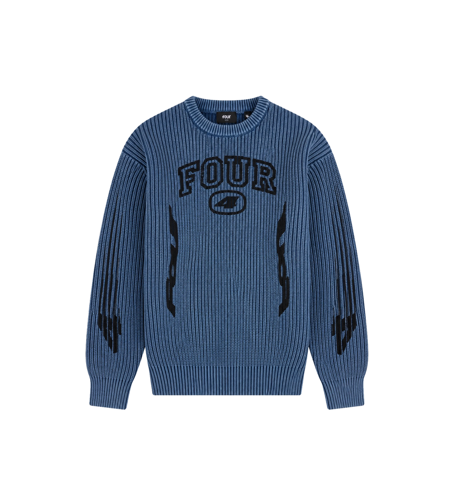 Arch Cotton Crewneck Blue