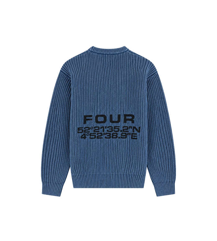 Arch Cotton Crewneck Blue