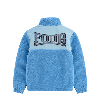 Logo Sherpa Zip Up Blauw