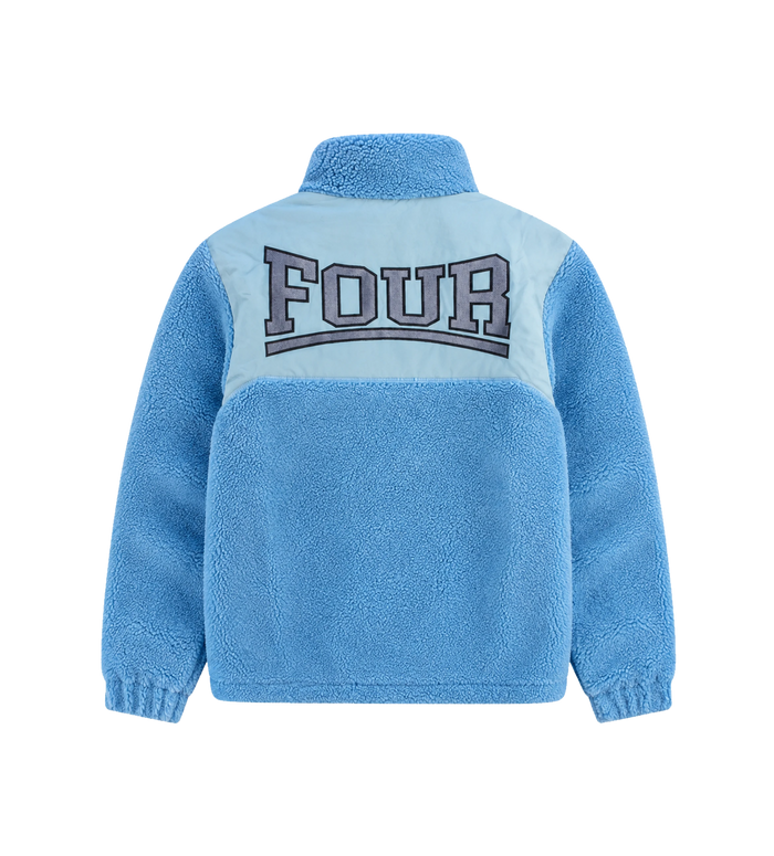 Logo Sherpa Zip Up Blauw