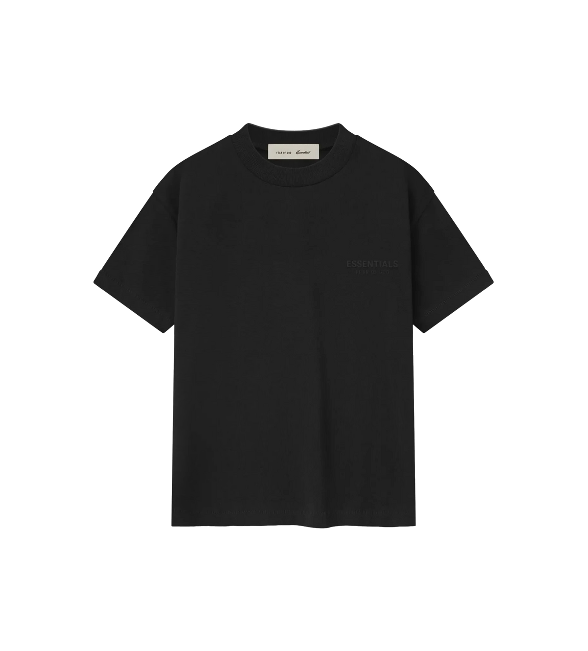 Kids Classic Embroidery Tee Donkergrijs
