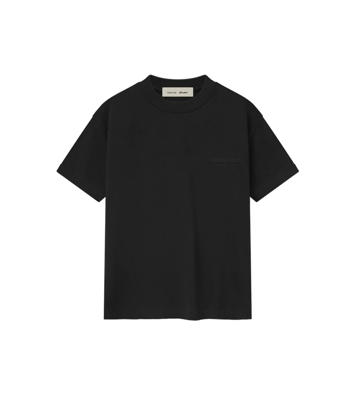 Kids Classic Embroidery Tee Donkergrijs