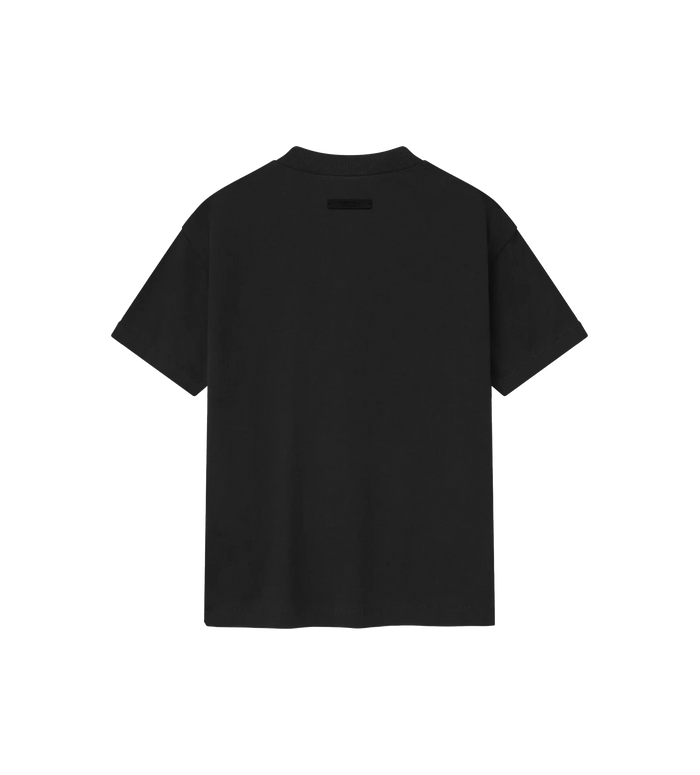 Kids Classic Embroidery Tee Donkergrijs