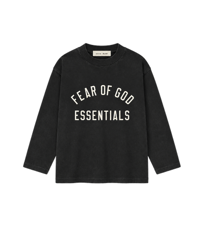 Kids Training 90s Longsleeve Vintage Zwart