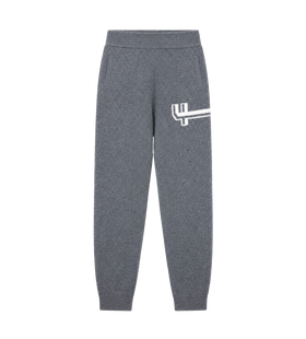 Knitted Pants Cuffed Dark Grey