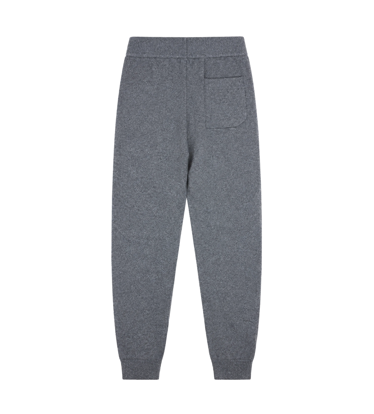 Knitted Pants Cuffed Dark Grey