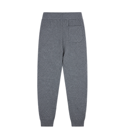 Knitted Pants Cuffed Dark Grey